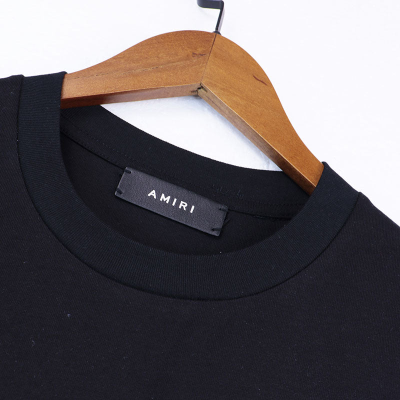 AMIRI MA WATERCOLOR BAR TEE BLACK
