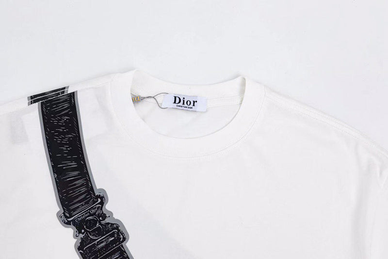 DIOR Homme Saddle Bag Print White T-shirt