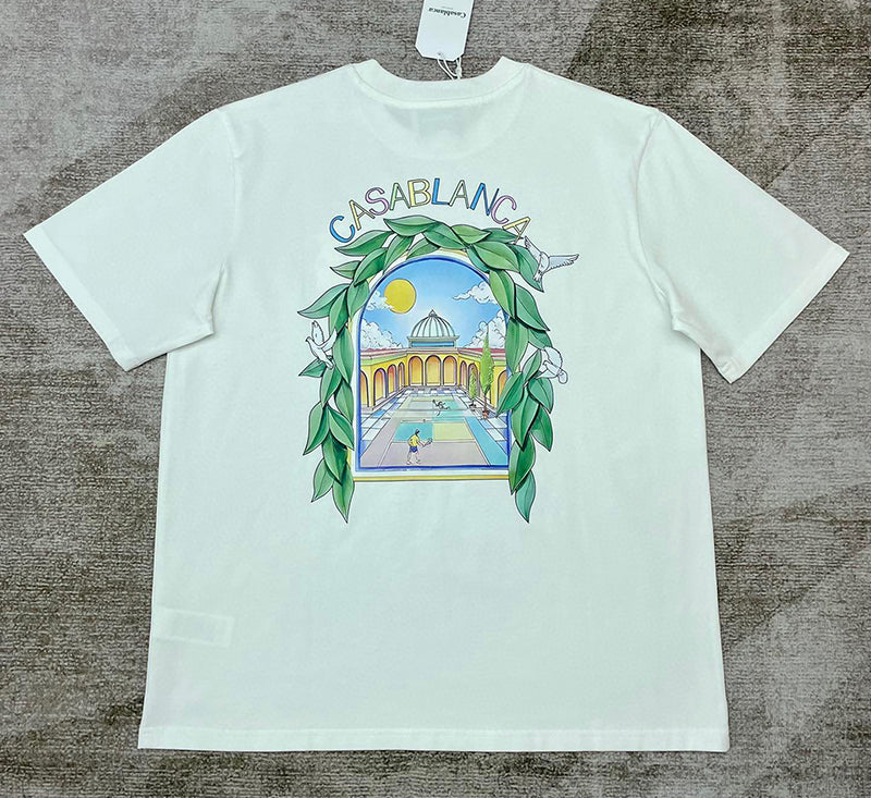 CASABLANCA L’arche Tennis Club T Shirt White