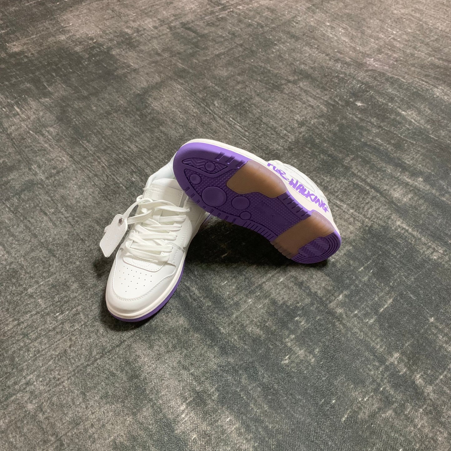 Off-White Out of Office 'For Walking' White Purple.