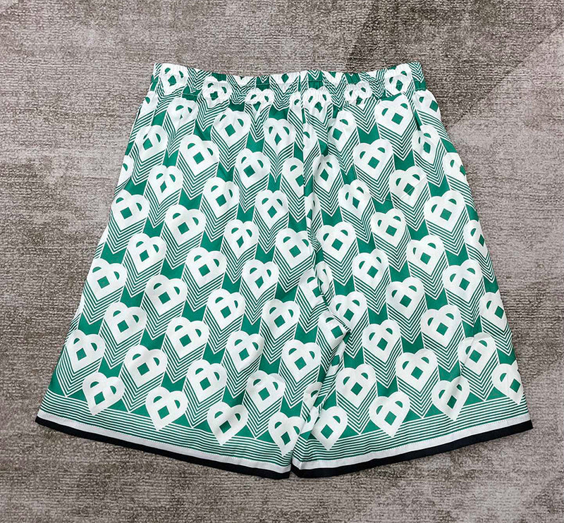 CASABLANCA Heart Monogram Sport Silk Short