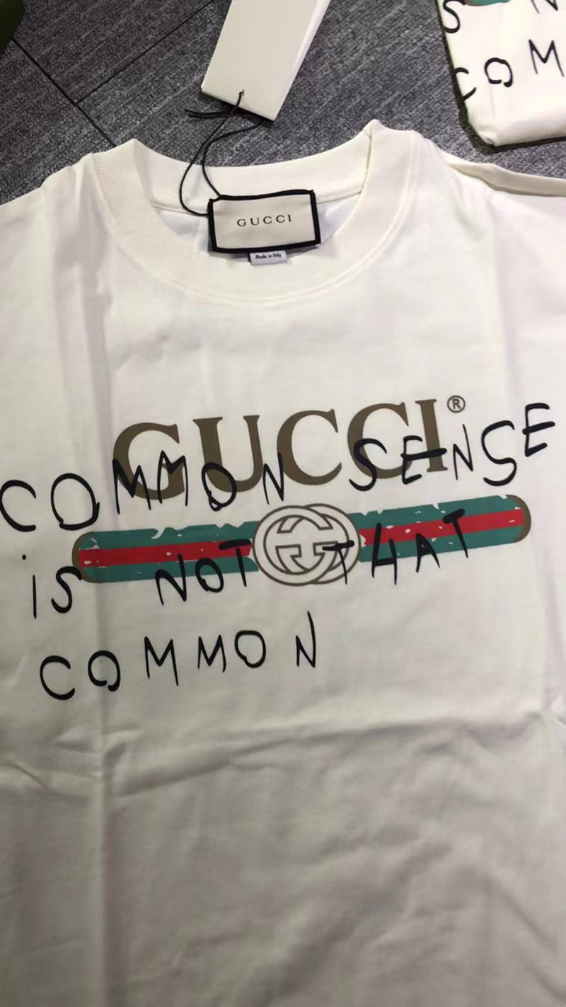 GUCCI Common Sense Is Not That Common T Shirt