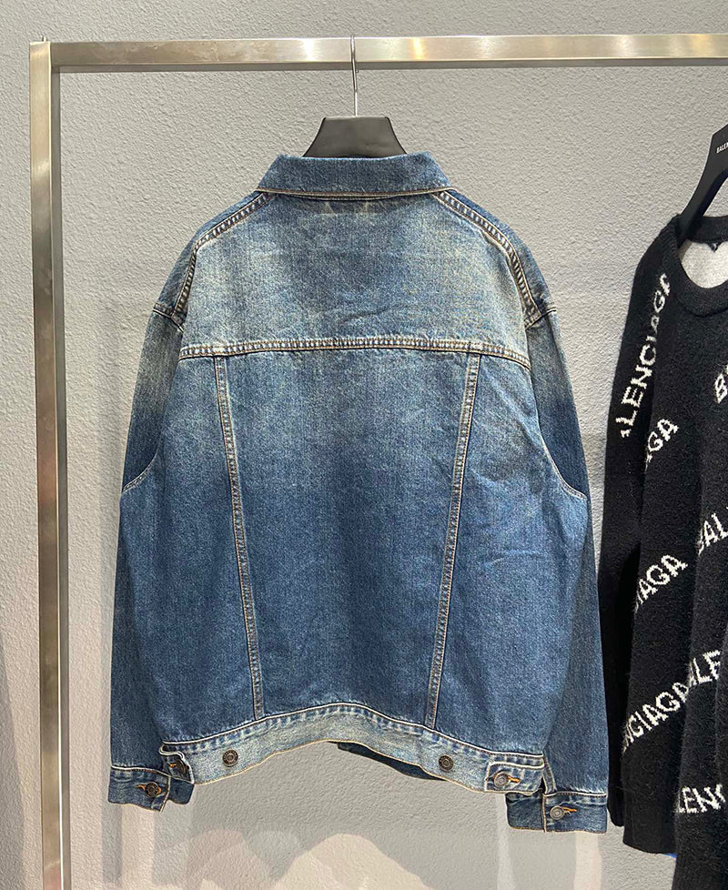 Balenciaga Logo stamp denim jacket
