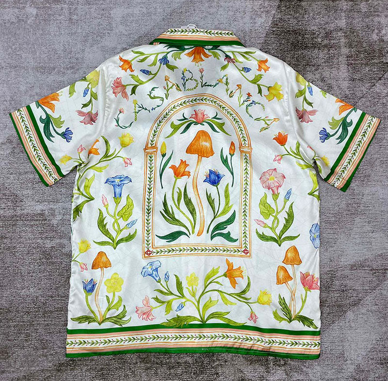 CASABLANCA L'Arche Fleurie Silk Shirt