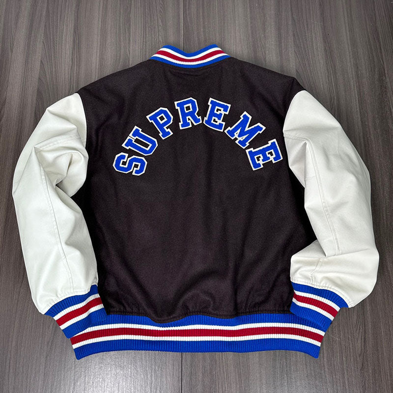 Supreme Tiger Varsity Jacket Brown
