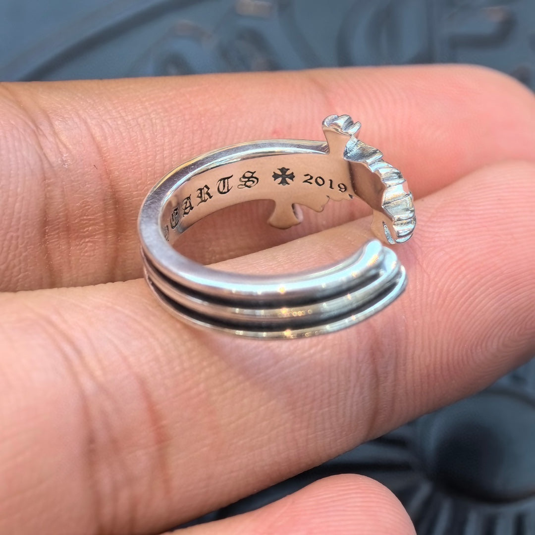 Chrome Hearts - Open Meteor Cross Ring