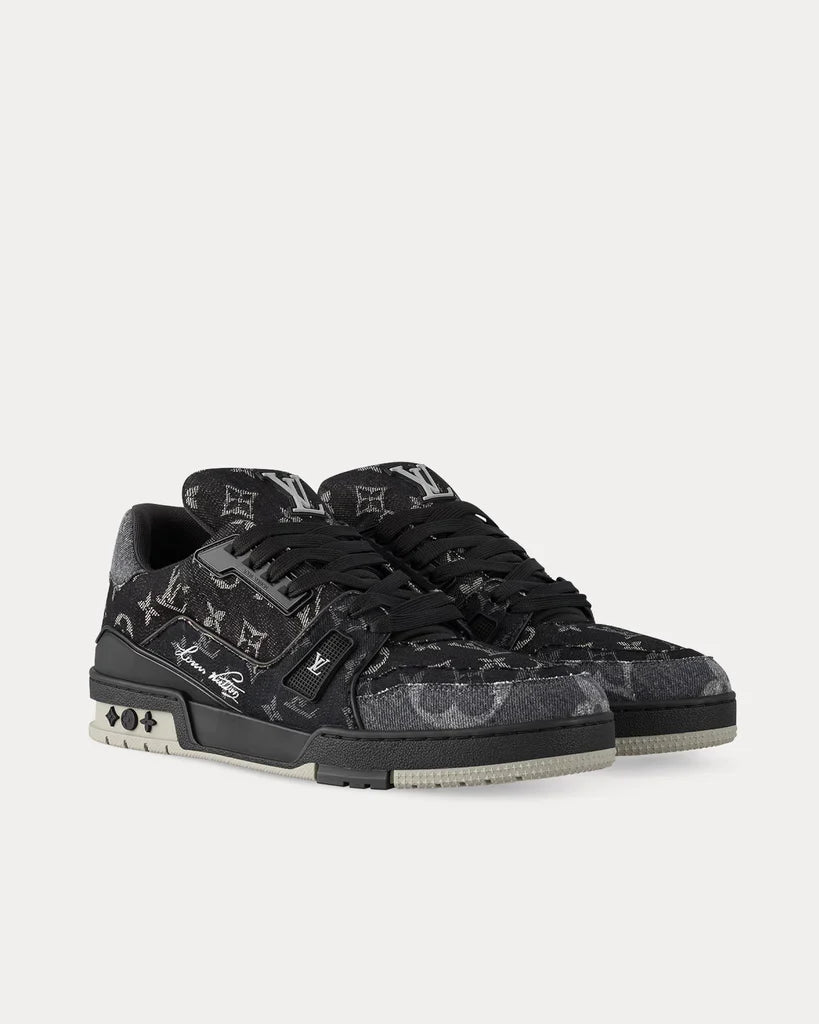 Louis Vuitton LV Trainer Monogram Black Denim