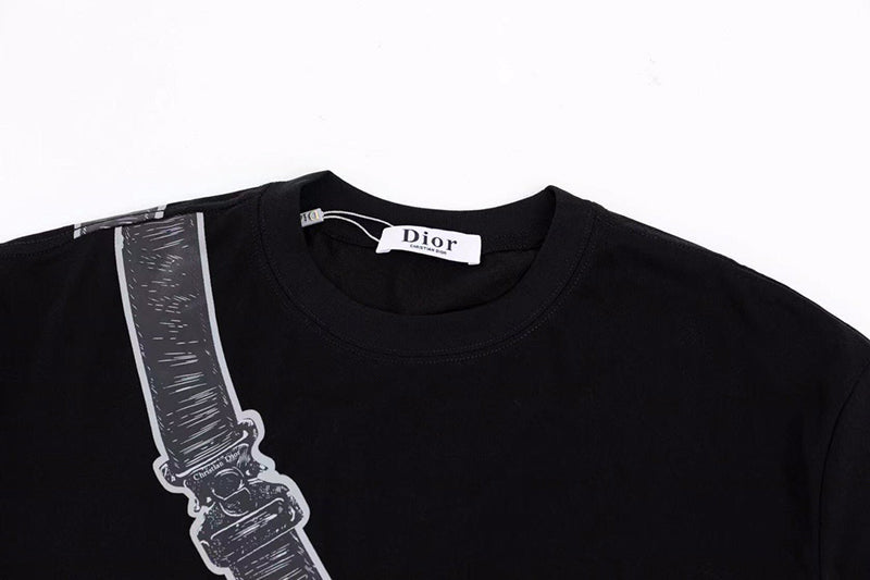 DIOR Homme Saddle Bag Print Black T-shirt