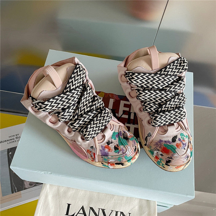 Lanvin Leather Curb Gallery Dept. Pale Pink Multi