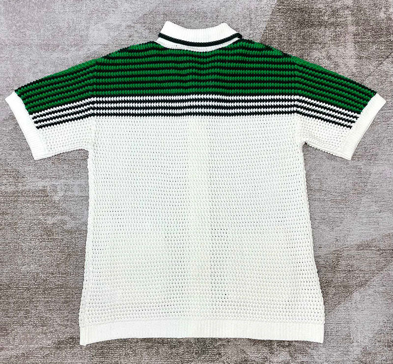 CASABLANCA Tennis Crochet Shirt in Green