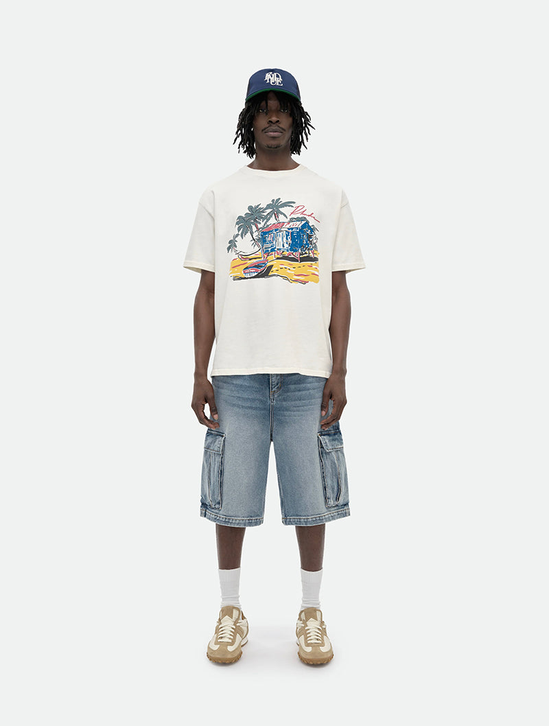 RHUDE Beach Side T-Shirt | White