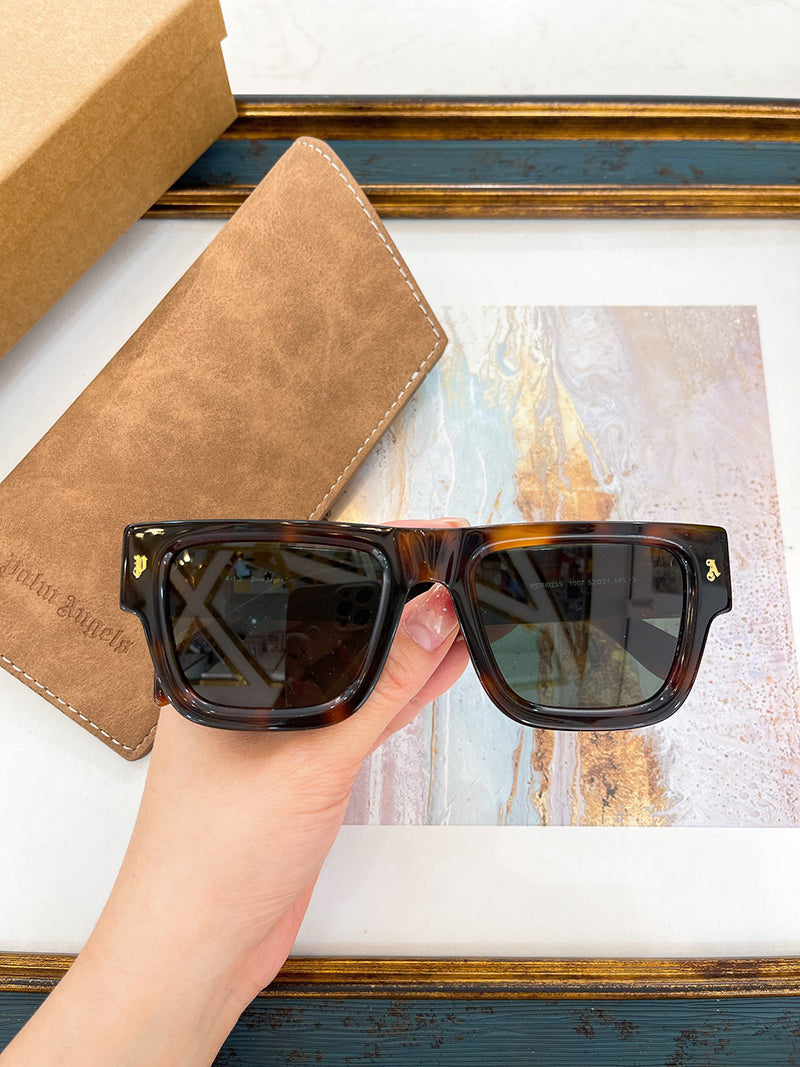 Palm Angels Palisade Square Sunglasses Havana