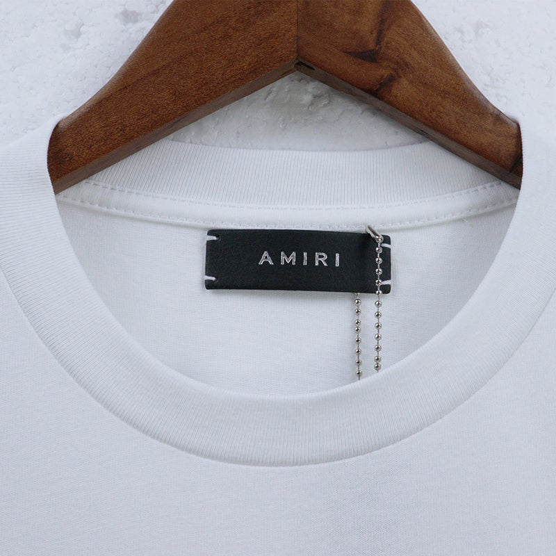 AMIRI Logo-Print Cotton T Shirt White