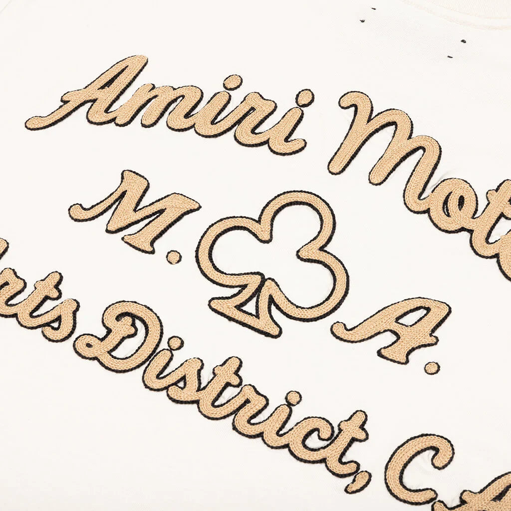 AMIRI Cotton Motors T-Shirt White