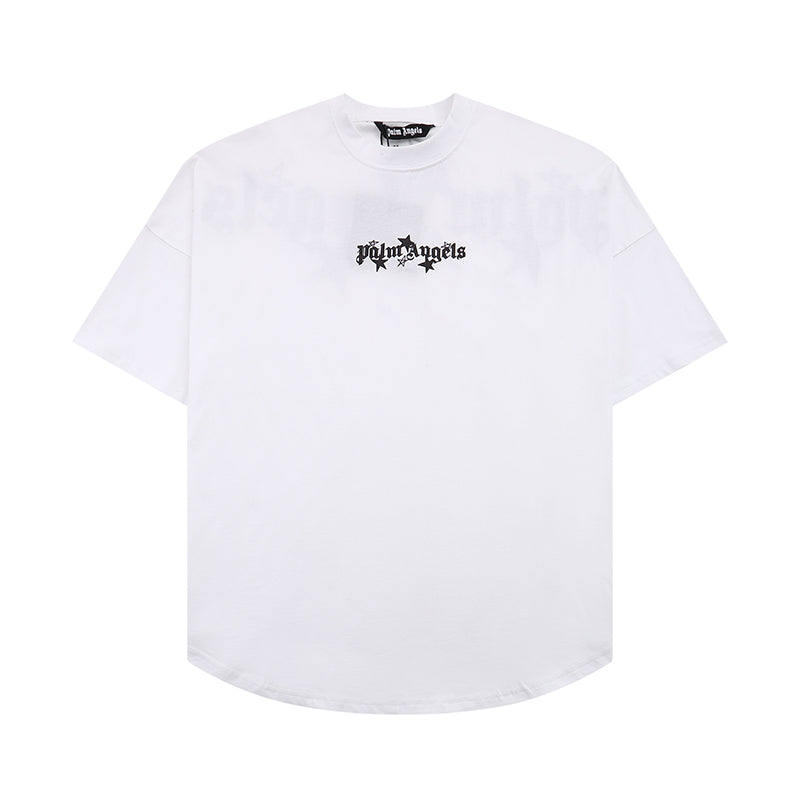 Palm Angels Shooting Stars Overlogo Tee 'Blue/White'