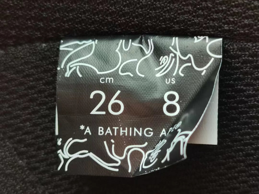 A Bathing Ape Sk8 Sta Black Electric Yellow