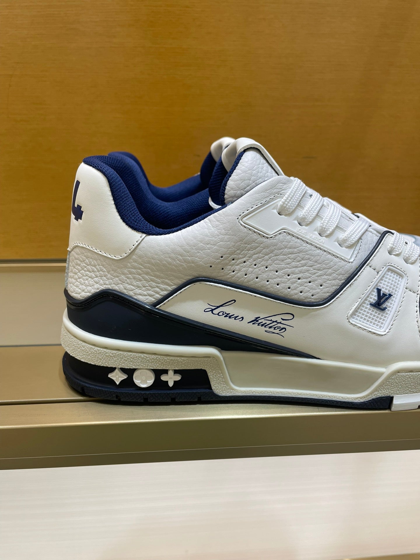 Louis Vuitton Trainer #54 Signature White Blue