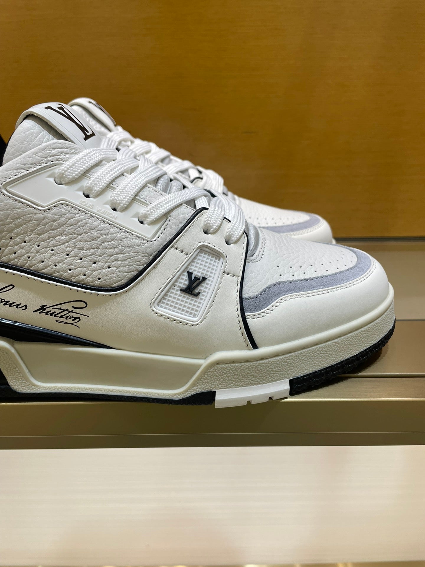 Louis Vuitton Trainer #54 Signature White Black