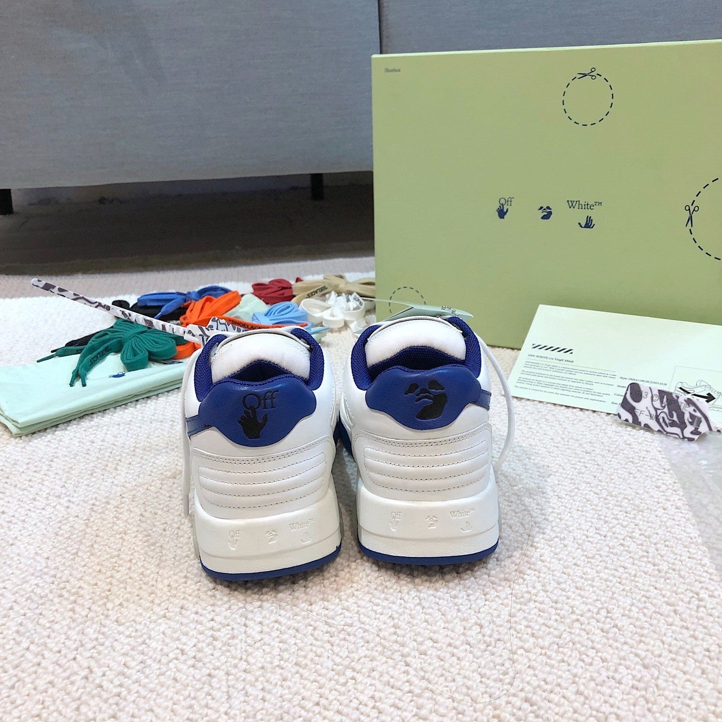 Off-White Out of Office Low 'White Navy'