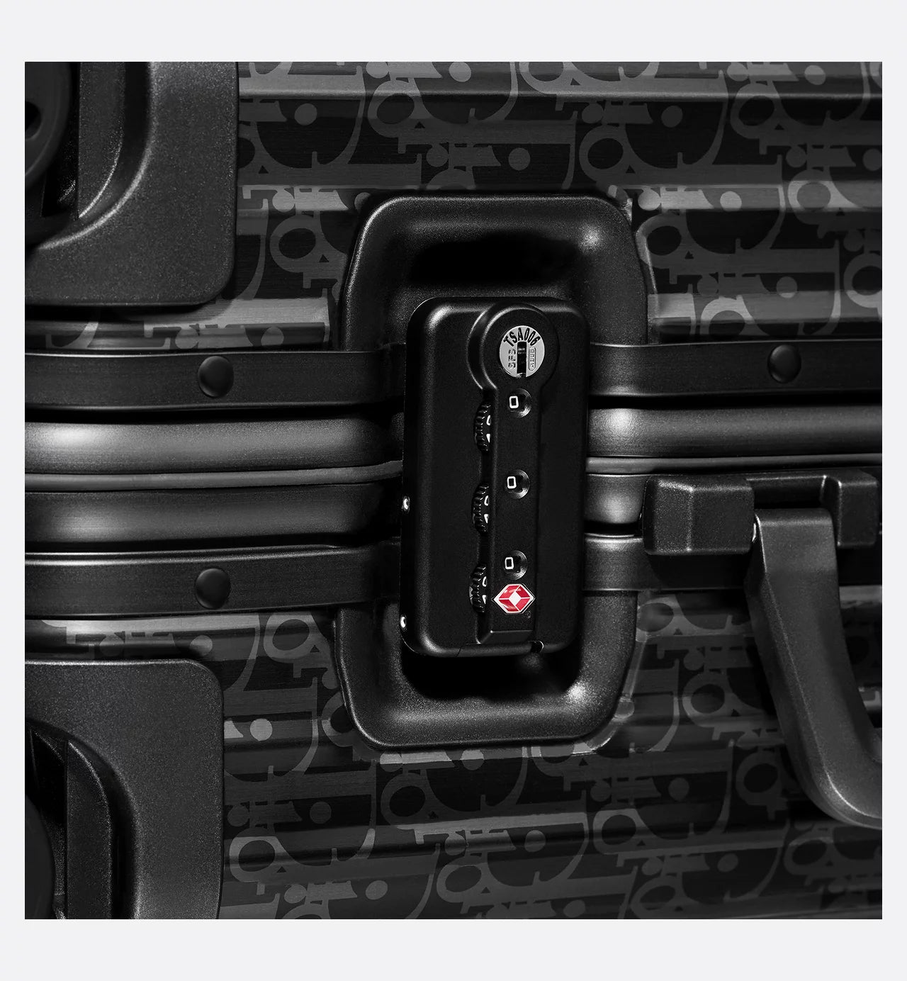 Dior x RIMOWA Carry-On Suitcase Black Dior Oblique Aluminum