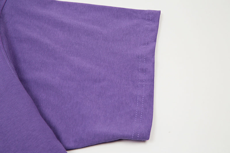 Ami Paris Ami de Coeur Organic Cotton T-Shirt Purple