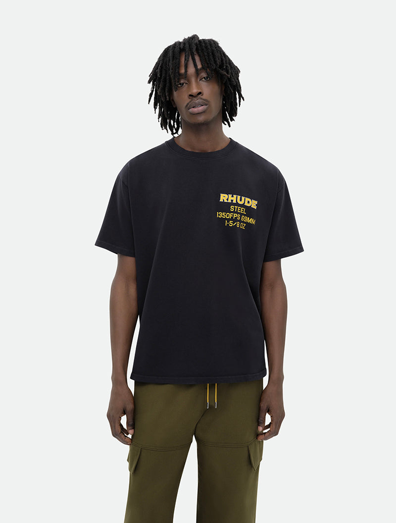 RHUDE Steel T-Shirt | Black