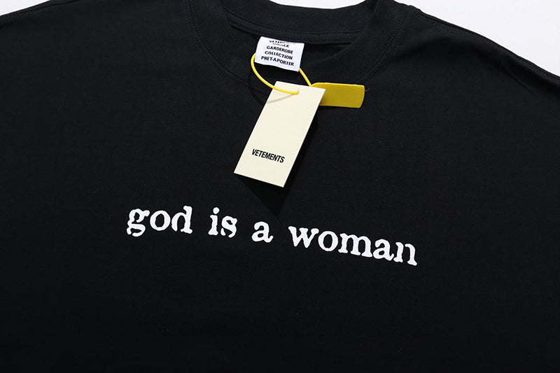 VETEMENTS GOD T-shirt | Black