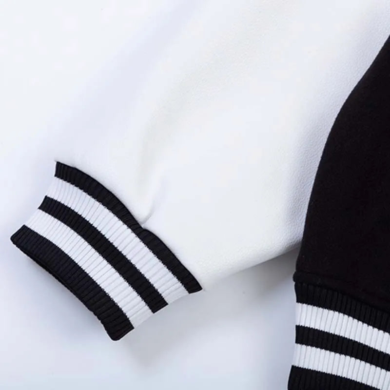 Louis Vuitton Varsity Jacket Black White
