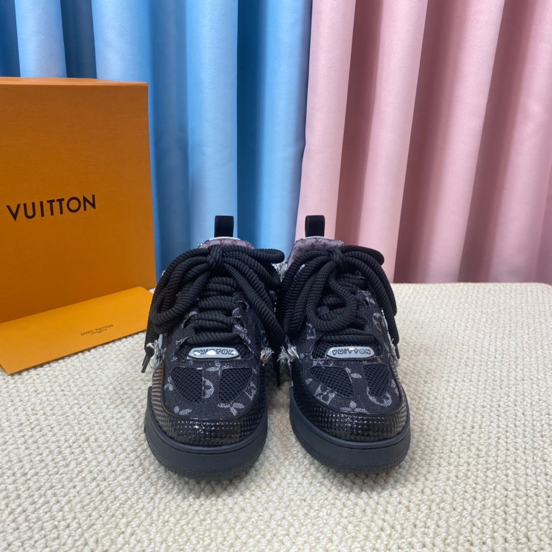 Louis Vuitton Skate Trainer Black Swarovski Monogram