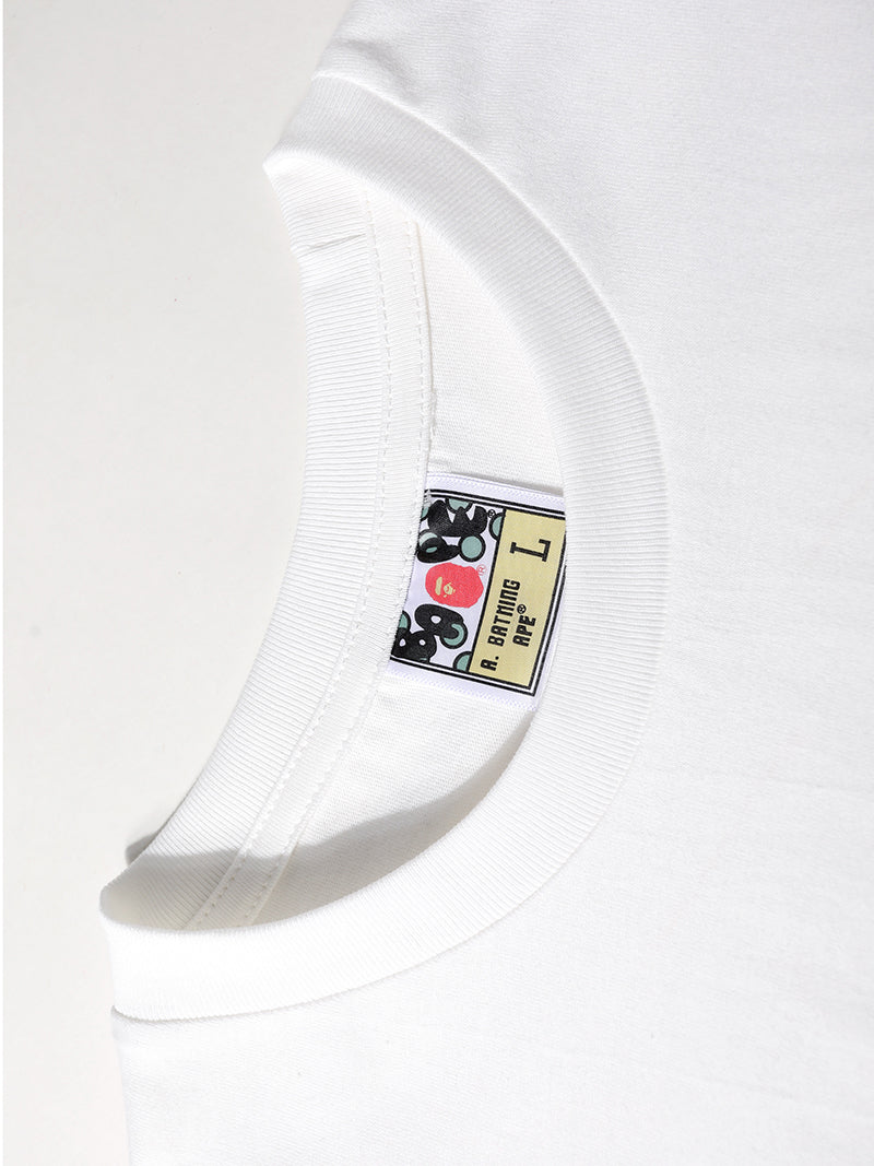 BAPE Polygon Ape Head Tee White