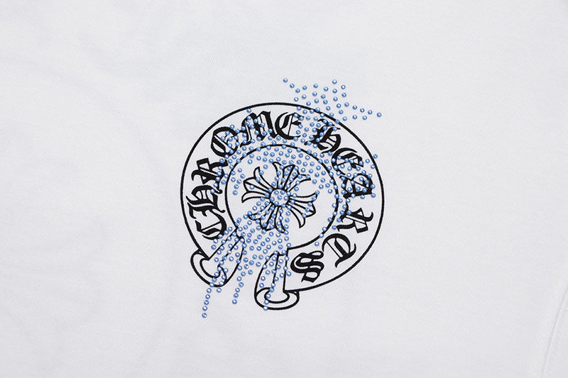 Chrome Hearts - Logo Cross Diamond T-Shirt White