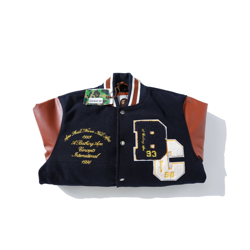 BAPE x Concepts Varsity Jacket Navy