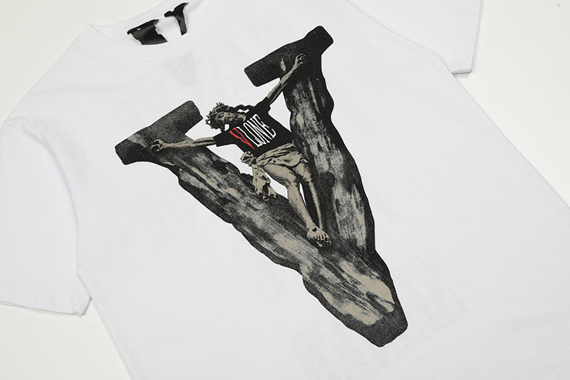 Vlone x Saint Michael Christ T-Shirt White