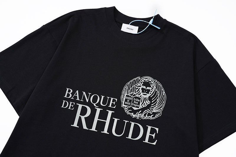 Rhude Banque De Rhude Tee Black