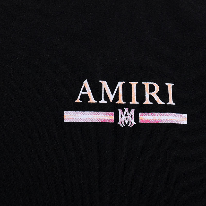 AMIRI MA WATERCOLOR BAR TEE BLACK