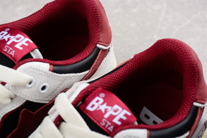 A Bathing Ape Bape SK8 Sta Vintage White Red