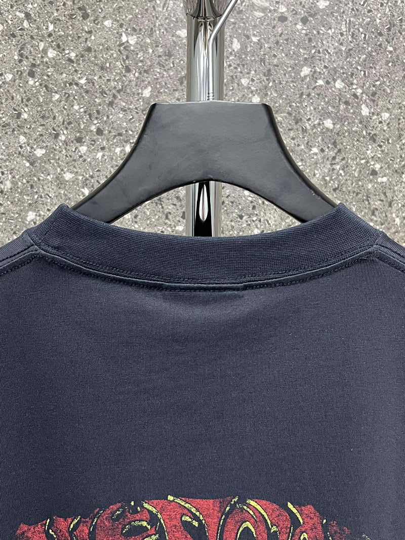 Balenciaga Logo Oversized T-Shirt Black
