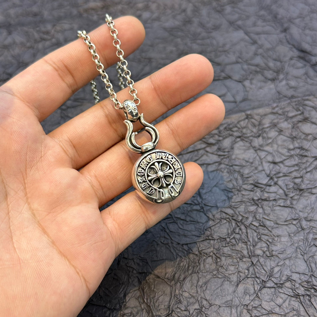 Chrome Hearts - Cross ball Pendant Necklace