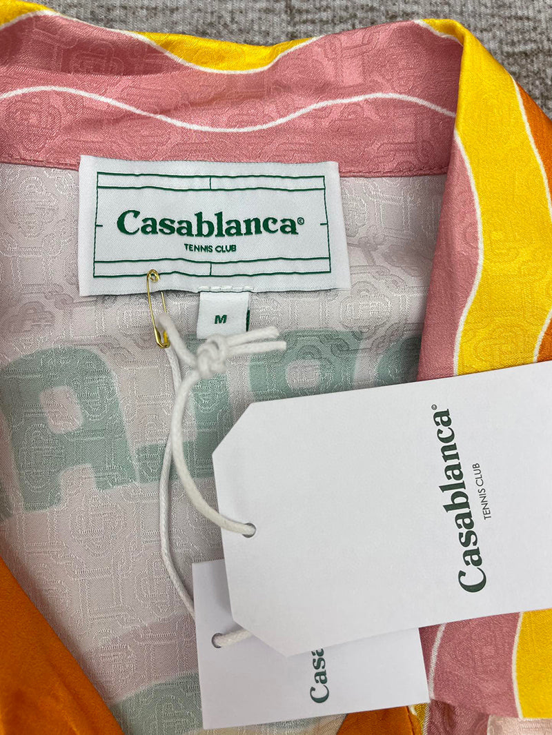Casablanca Rainbow Monogram Silk Shirt