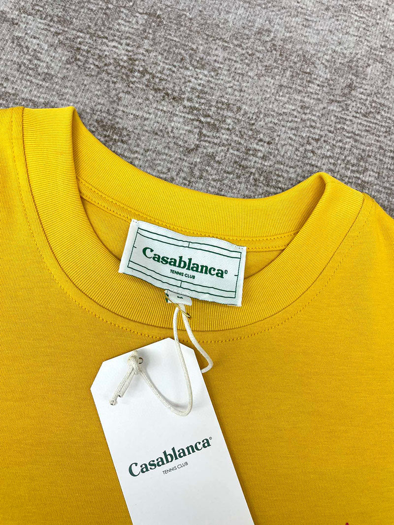 CASABLANCA ‘L’ARCHE DE NUIT’ T Shirt Yellow