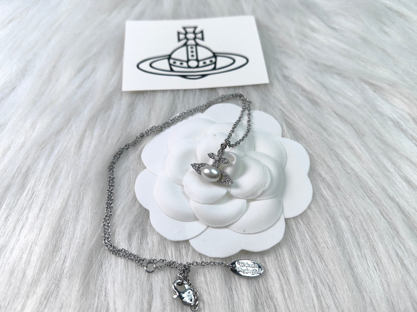 Vivienne Westwood Ada Pendant Necklace Silver