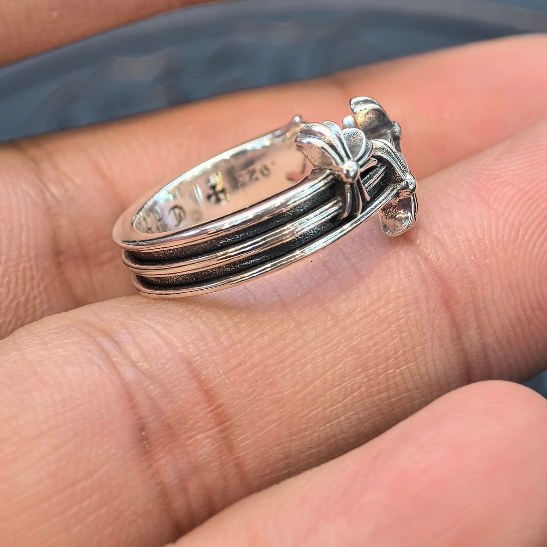 Chrome Hearts - Open Meteor Cross Ring