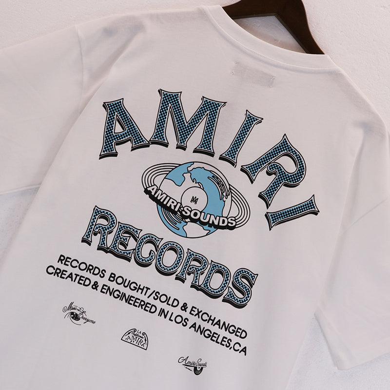 AMIRI Global Records Tee White