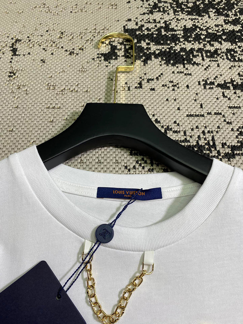 Louis Vuitton Patch Varsity T-Shirt White