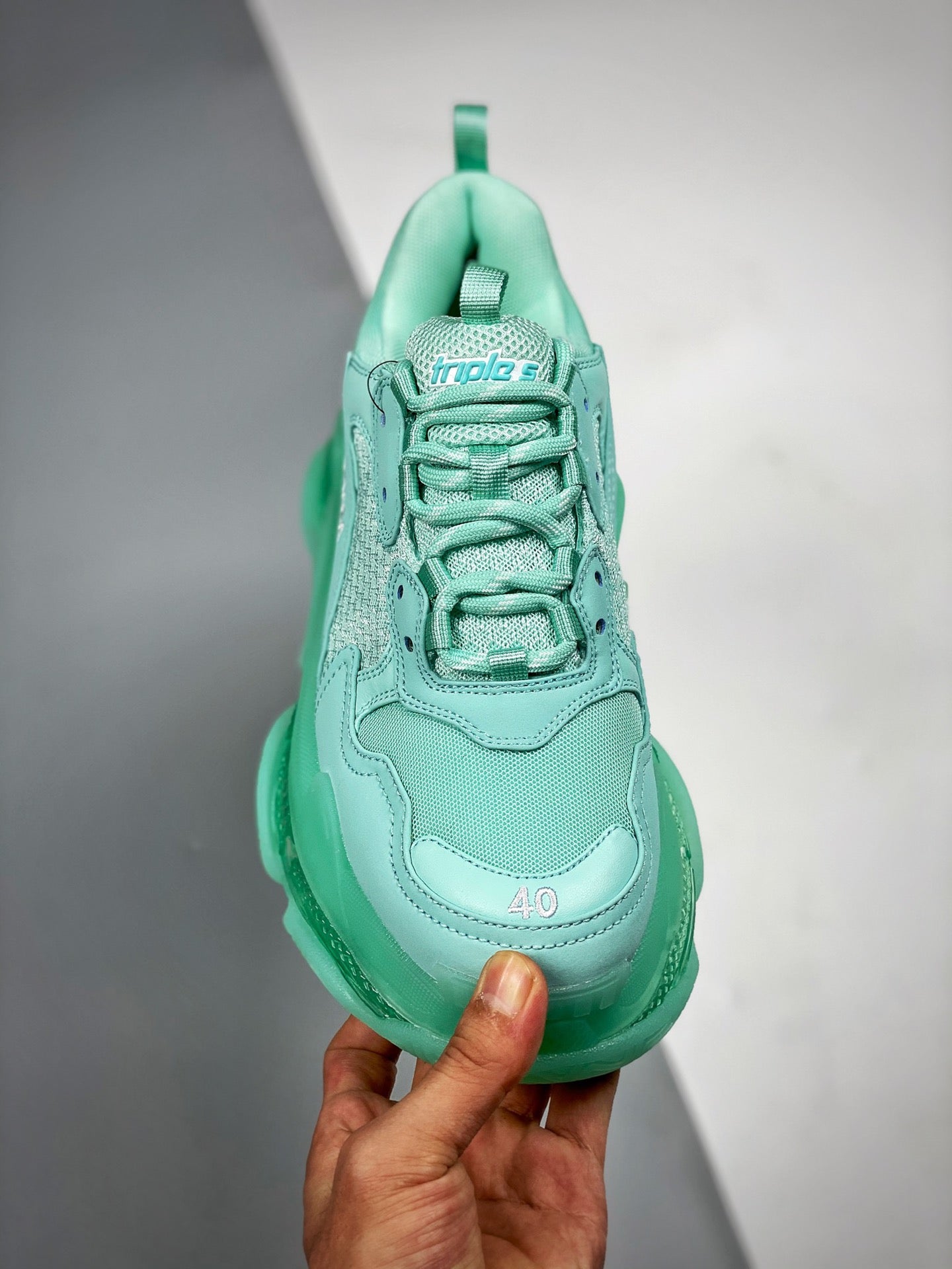 Balenciaga Triple S Sneaker 'Clear Sole - Mint'