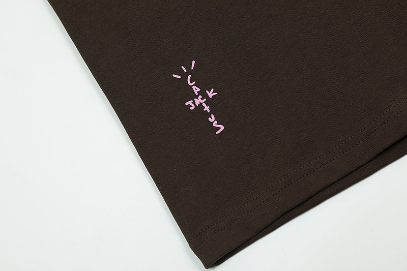 Travis Scott Cactus Jack For Fragment Icons Tee Brown