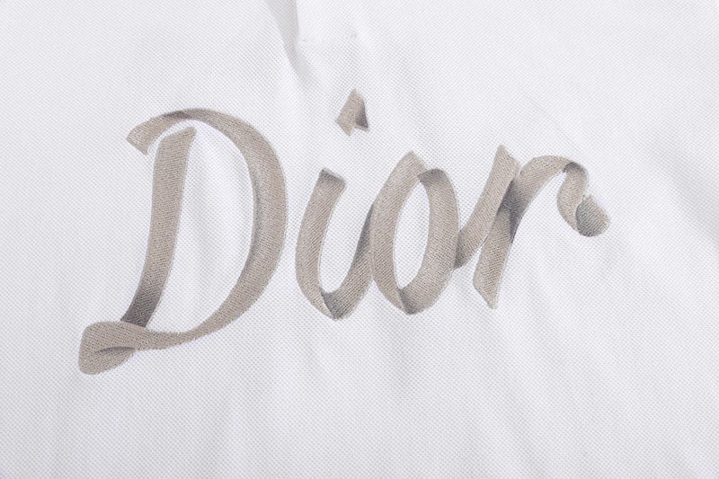 DIOR Men 2022 Graphic Print Polo White shirt