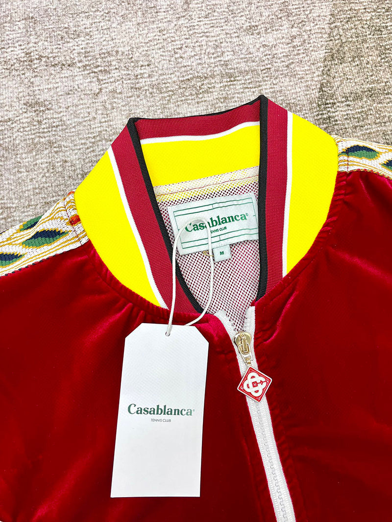 Casablanca Laurel Track Jacket Velour