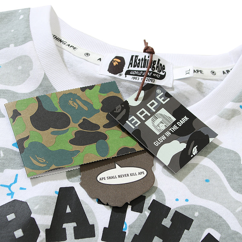 BAPE Space Camo College Tee (SS21) White