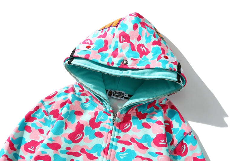 BAPE Store Miami Shark Full Zip Hoodie Pink/Blue